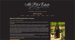 Desktop Screenshot of mtpilotestatewines.com.au