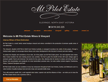 Tablet Screenshot of mtpilotestatewines.com.au